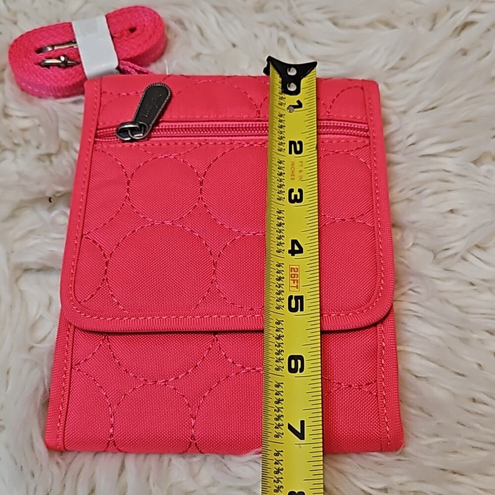 Thirty-One Vary You Crossbody Bag - Hot Pink Multi-Functional Wallet Purse - Picture 6 of 7